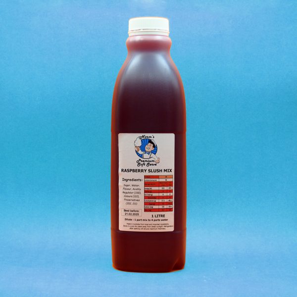 Raspberry Slush Mix - Norm's Soft Serve, 1L